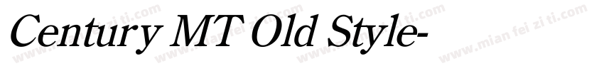Century MT Old Style字体转换